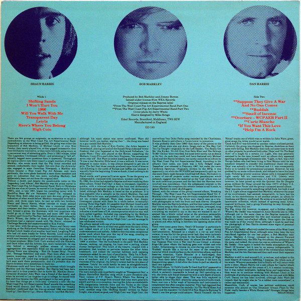 The West Coast Pop Art Experimental Band - Transparent Day | Edsel Records (ED 180) - 2 The West Coast Pop Art Experimental Band - Transparent Day | Edsel Records (ED 180) - 2