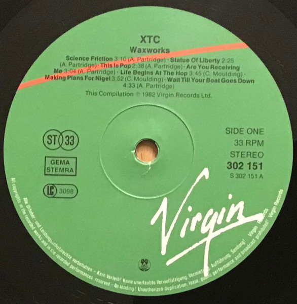 XTC - Waxworks - Some Singles 1977-1982 / Beeswax - Some B-Sides 1977-1982 | Virgin (302 153-406) - 4