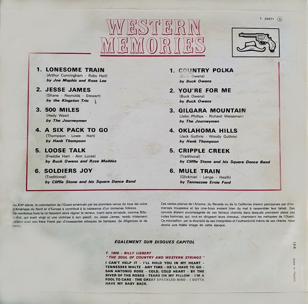 Various - Western Memories | Capitol Records (T 20471) - 2 Various - Western Memories | Capitol Records (T 20471) - 2