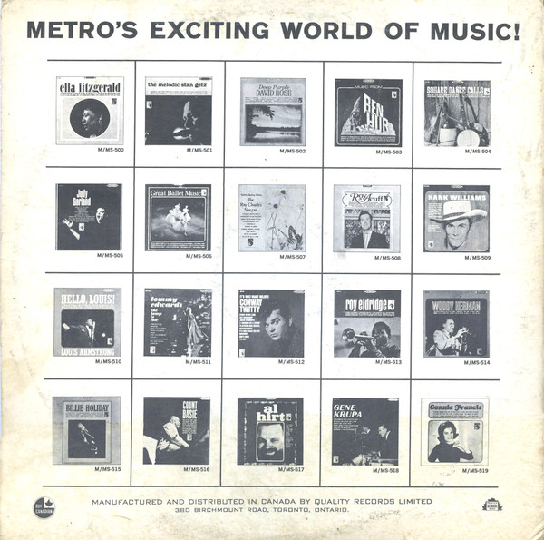 Connie Francis - En Suivant Mon Coeur [Vinyl] | Metro Records (M 499) - 2