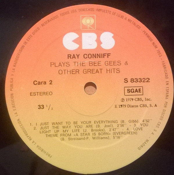Ray Conniff - Plays The Bee Gees & Other Great Hits | CBS (S 83322) - 4 Ray Conniff - Plays The Bee Gees & Other Great Hits | CBS (S 83322) - 4