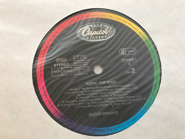 Garth Brooks - Ropin' The Wind | Capitol Records Nashville (79 8468 1) - 4 Garth Brooks - Ropin' The Wind | Capitol Records Nashville (79 8468 1) - 4