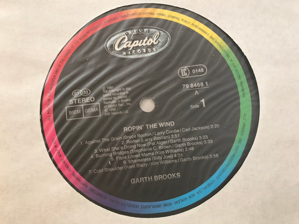 Garth Brooks - Ropin' The Wind | Capitol Records Nashville (79 8468 1) - 3 Garth Brooks - Ropin' The Wind | Capitol Records Nashville (79 8468 1) - 3