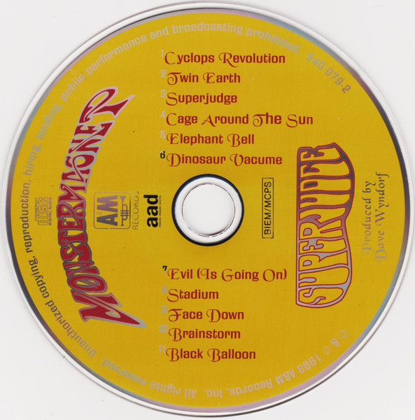 Monster Magnet - Superjudge | A&M Records (540 079-2) - 3
