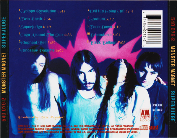 Monster Magnet - Superjudge | A&M Records (540 079-2) - 2