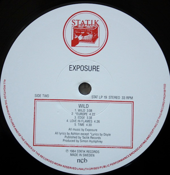 Exposure - Wild! | Statik Records (STAT LP 19) - 4 Exposure - Wild! | Statik Records (STAT LP 19) - 4