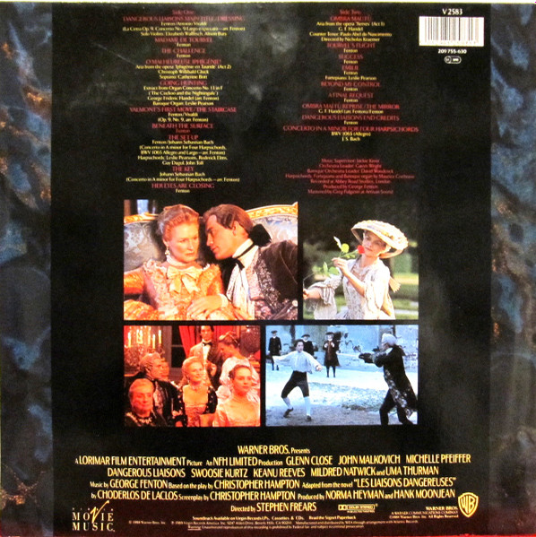 George Fenton - Dangerous Liaisons (Original Motion Picture Soundtrack) | Virgin (V 2583) - 2