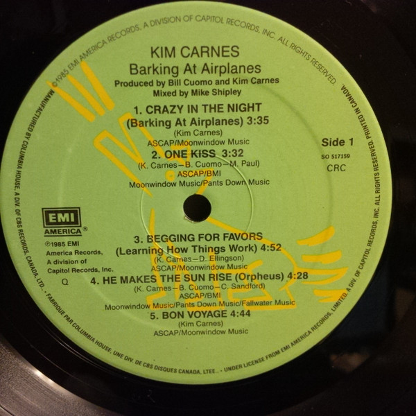 Kim Carnes - Barking At Airplanes | EMI America (SO-517159) - 2 Kim Carnes - Barking At Airplanes | EMI America (SO-517159) - 2
