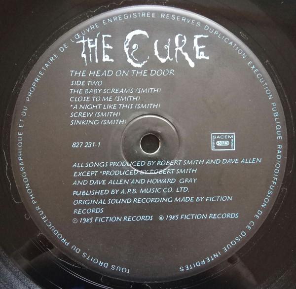 The Cure - The Head On The Door | Polydor (827 231-1) - 4