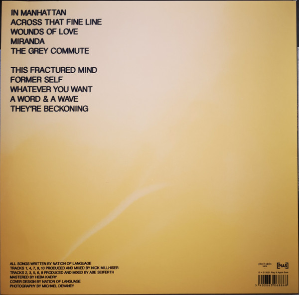 Nation Of Language - A Way Forward | Pias (PIASR1270LP) - 2 Nation Of Language - A Way Forward | Pias (PIASR1270LP) - 2