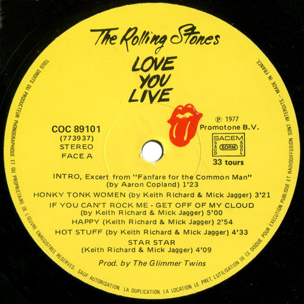 The Rolling Stones - Love You Live | Rolling Stones Records (COC 89101) - 4 The Rolling Stones - Love You Live | Rolling Stones Records (COC 89101) - 4