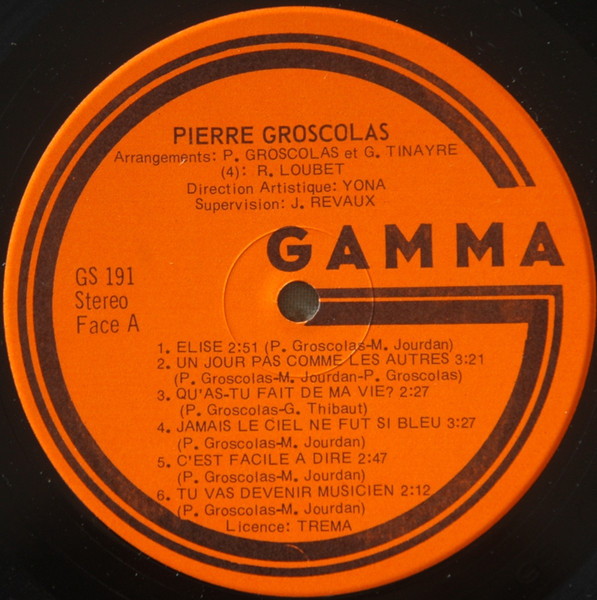 Pierre Groscolas - Pierre Groscolas | Gamma (GS 191) - 3 Pierre Groscolas - Pierre Groscolas | Gamma (GS 191) - 3