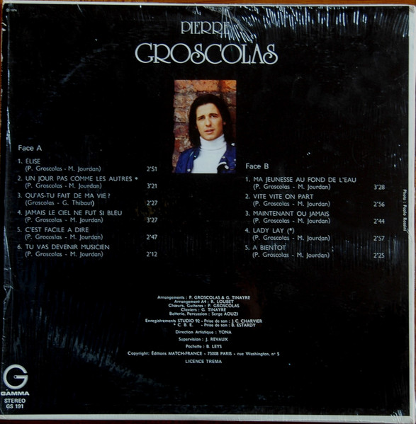 Pierre Groscolas - Pierre Groscolas | Gamma (GS 191) - 2 Pierre Groscolas - Pierre Groscolas | Gamma (GS 191) - 2