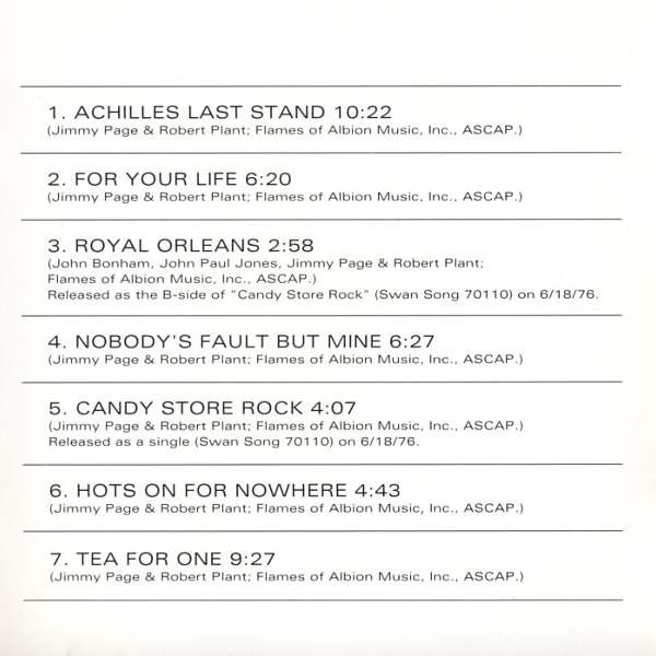 Led Zeppelin - Presence | Swan Song (7567-92439-2) - 4