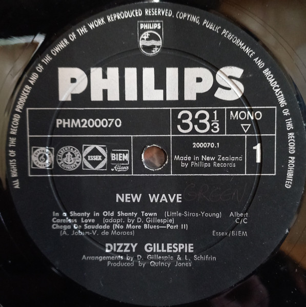 Dizzy Gillespie - New Wave! | Philips (PHM 200-070) - 3