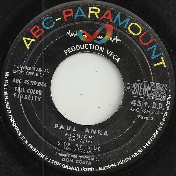 Paul Anka Orchestra Conducted By Don Costa - ...My Heart Sings | ABC-Paramount (ABC 45 90.844) - 4 Paul Anka Orchestra Conducted By Don Costa - ...My Heart Sings | ABC-Paramount (ABC 45 90.844) - 4