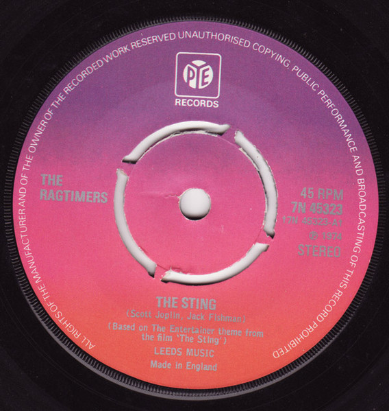 The Ragtimers - The Sting | Pye Records (7N 45323)