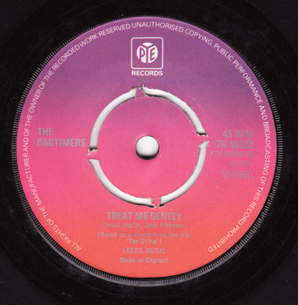 The Ragtimers - The Sting | Pye Records (7N 45323) - 2