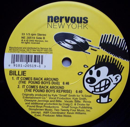 Billie - It Comes Back Around (The Pound Boys Remixes) | Nervous Records (NE 20519) - 2