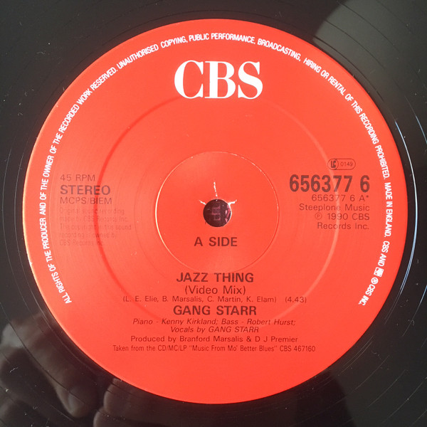 Gang Starr - Jazz Thing | CBS (656377 6) - 3