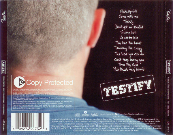 Phil Collins - Testify | Warner Music International (0927-49273-2) - 2 Phil Collins - Testify | Warner Music International (0927-49273-2) - 2