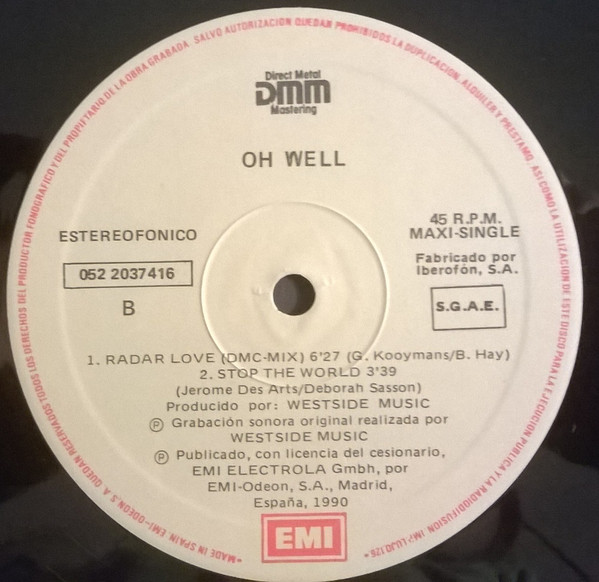 Oh Well - Radar Love | EMI (052 2037416) - 4 Oh Well - Radar Love | EMI (052 2037416) - 4