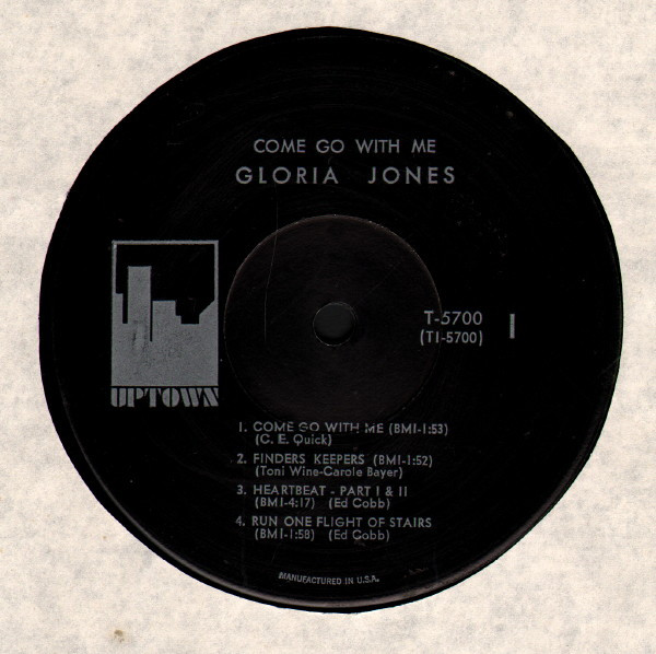 Gloria Jones - Come Go With Me | Uptown (T 5700) - 3 Gloria Jones - Come Go With Me | Uptown (T 5700) - 3