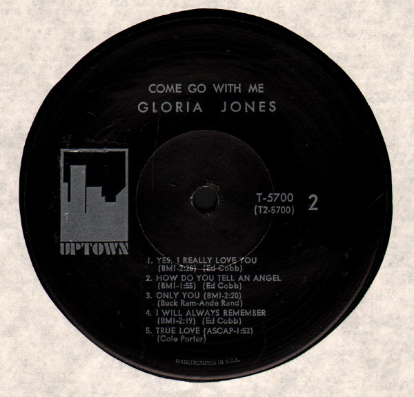 Gloria Jones - Come Go With Me | Uptown (T 5700) - 4 Gloria Jones - Come Go With Me | Uptown (T 5700) - 4