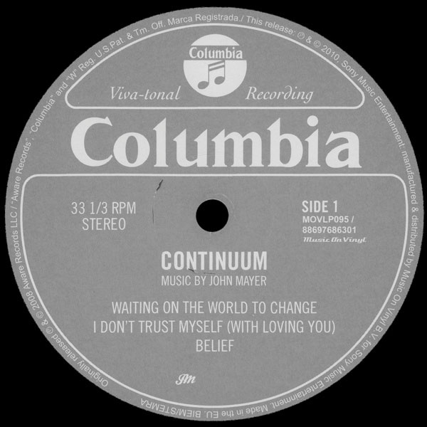 John Mayer - Continuum | Music On Vinyl (MOVLP095) - 3