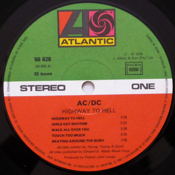 AC/DC - Highway To Hell | Atlantic (50 628) - 4