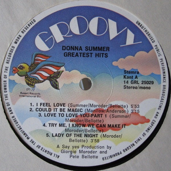 Donna Summer - Greatest Hits | Groovy (GRL 25029) - main Donna Summer - Greatest Hits | Groovy (GRL 25029) - main