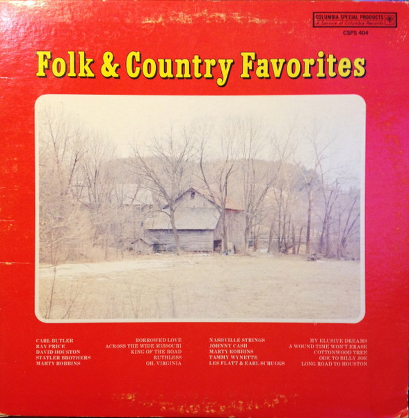 Various - Folk & Country Favorites | Columbia Special Products (CSPS 404) - main Various - Folk & Country Favorites | Columbia Special Products (CSPS 404) - main