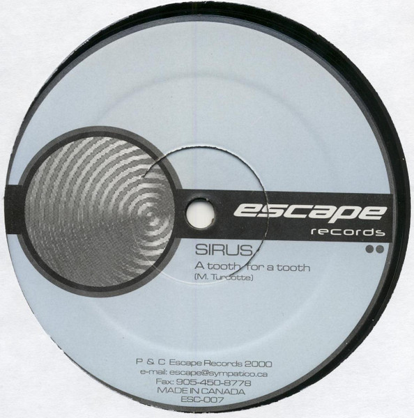 Sirus - An Eye For An Eye | Escape Records (ESC-007) - 2
