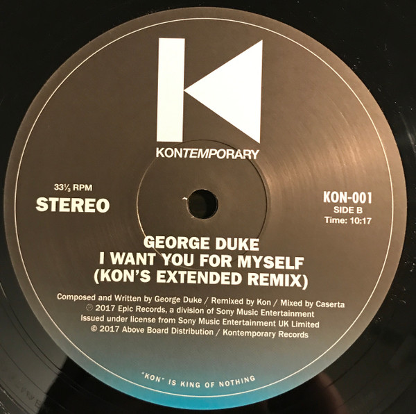 George Duke - I Want You For Myself | Kontemporary (KON-001) - 3