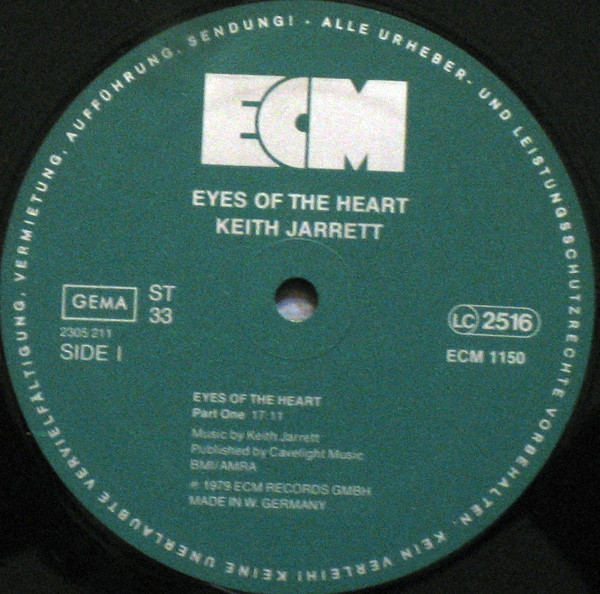 Keith Jarrett - Eyes Of The Heart | ECM Records (ECM 1150) - 4 Keith Jarrett - Eyes Of The Heart | ECM Records (ECM 1150) - 4