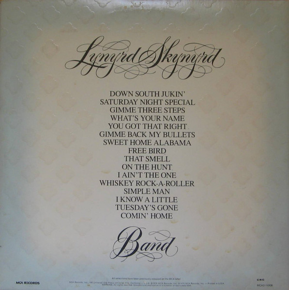 Lynyrd Skynyrd - Gold & Platinum | MCA Records (MCA2-11008) - 2 Lynyrd Skynyrd - Gold & Platinum | MCA Records (MCA2-11008) - 2