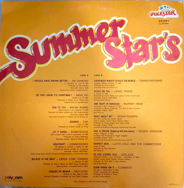 Various - Summer Stars' 85 | Polystar (819 379-1) - 2