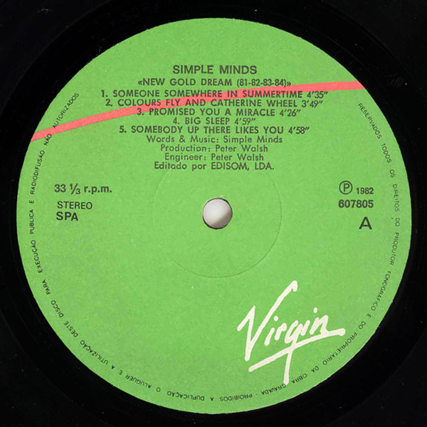 Simple Minds - New Gold Dream (81-82-83-84) | Virgin (607805) - 2