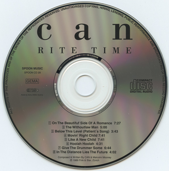 Can - Rite Time | Spoon Records (SPOON CD 29) - 3 Can - Rite Time | Spoon Records (SPOON CD 29) - 3
