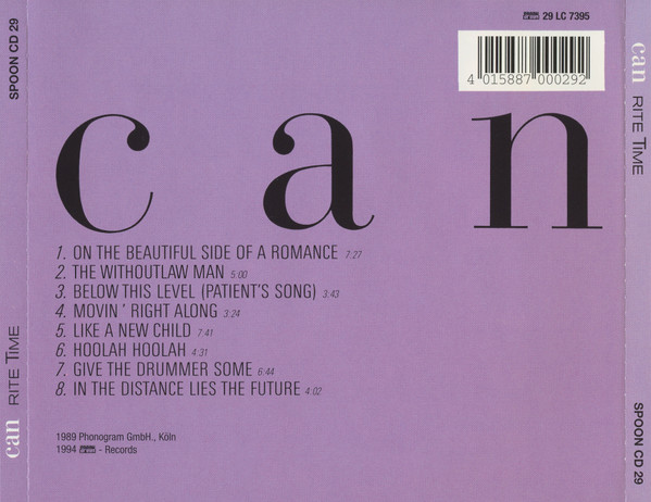 Can - Rite Time | Spoon Records (SPOON CD 29) - 2 Can - Rite Time | Spoon Records (SPOON CD 29) - 2