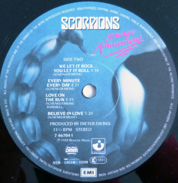 Scorpions - Savage Amusement | Harvest (1C 064 7 46704 1 DMM) - 4