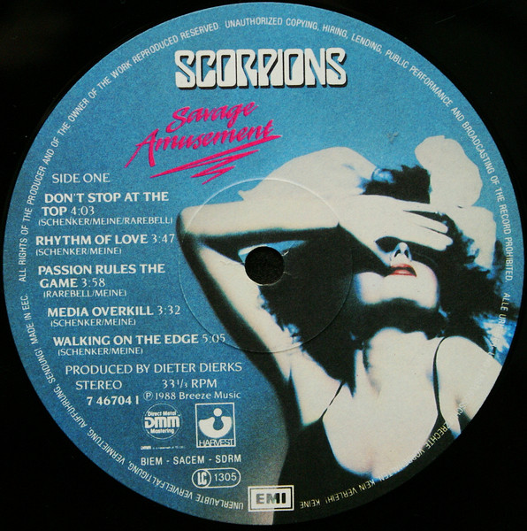 Scorpions - Savage Amusement | Harvest (1C 064 7 46704 1 DMM) - 3