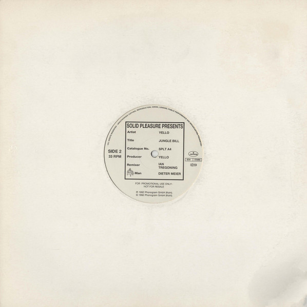 Yello - Jungle Bill | Solid Pleasure (SPLT A4) - 3 Yello - Jungle Bill | Solid Pleasure (SPLT A4) - 3