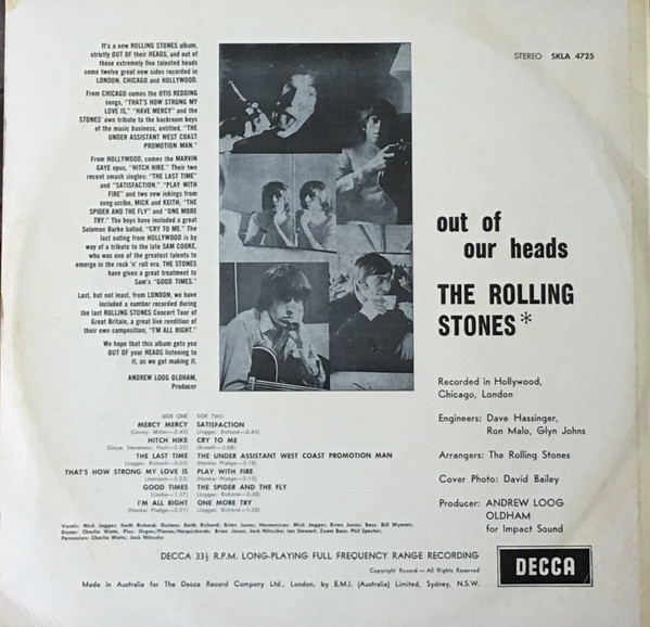 The Rolling Stones - Out Of Our Heads | Decca (SKLA 4725) - 2 The Rolling Stones - Out Of Our Heads | Decca (SKLA 4725) - 2