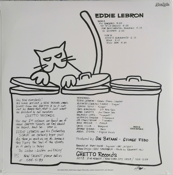 Eddie LeBron - Ghetto Records Presents.... Eddie Lebron | Now-Again Records (NA5229-LP) - 2 Eddie LeBron - Ghetto Records Presents.... Eddie Lebron | Now-Again Records (NA5229-LP) - 2