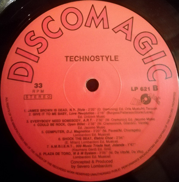 Various - Techno Style Compilation | Discomagic Records (LP 621) - 3