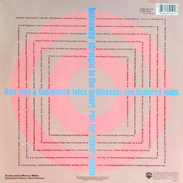 David Sanborn - Straight To The Heart | Warner Bros. Records (925 150-1) - 2