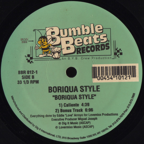 Boriqua Style - Boriqua Style | Bumble Beats Records (BBR 012-1) - 2