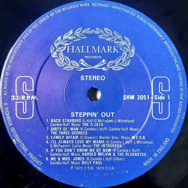 Various - Steppin' Out (The Sound Of Philadelphia Vol.1) | Hallmark Records (SHM 3051)