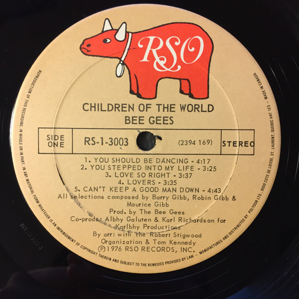 Bee Gees - Children Of The World | RSO (RS-1-3003) - 2 Bee Gees - Children Of The World | RSO (RS-1-3003) - 2
